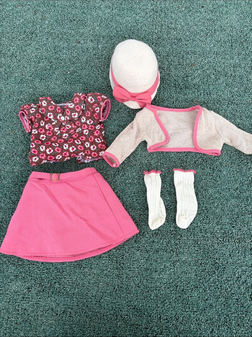 American Girl Kit Skirt school outfit